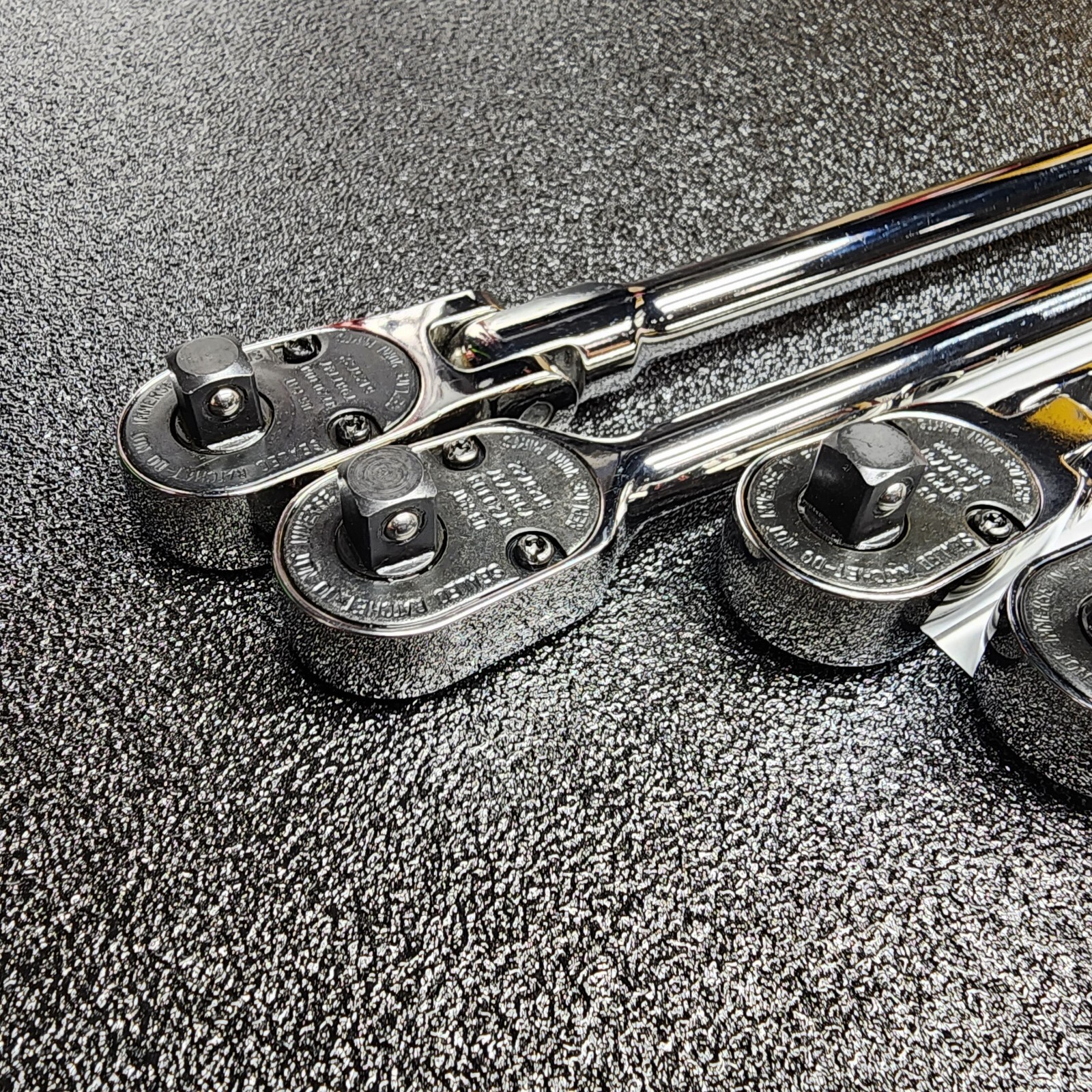 Snap-on Tools USA NEW 8pc PEARL WHITE 3/8″ Drive Fixed & Flex Head Ratchet Set