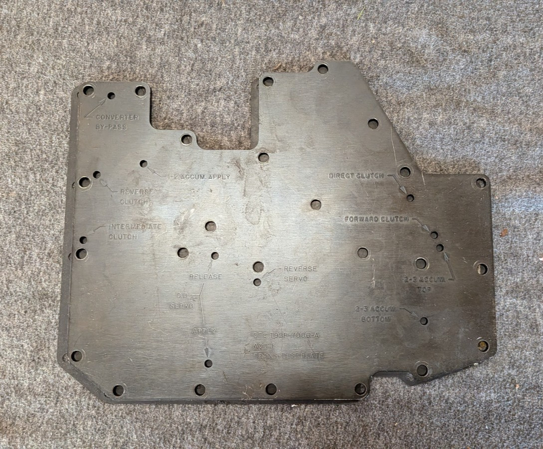 Ford T92P-7006-A 307-246 OTC Rotunda Air Test Plate & Gasket