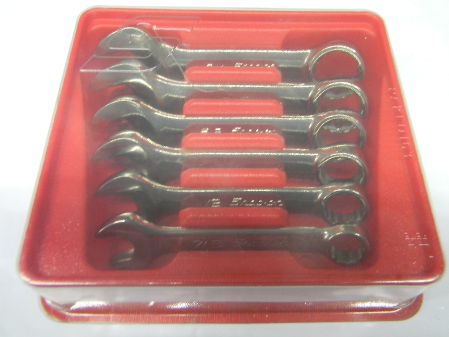 SNAP-ON 6PC SAE 12PT FLANK DRIVE MIDGET 7/16-3/4″ COMBINATION WRENCH SET OXI706B