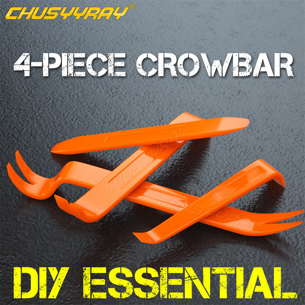 Car Trim Removal Tools 4Pcs Kit Plastic Pry Panel Door Dash Interior Clip Set