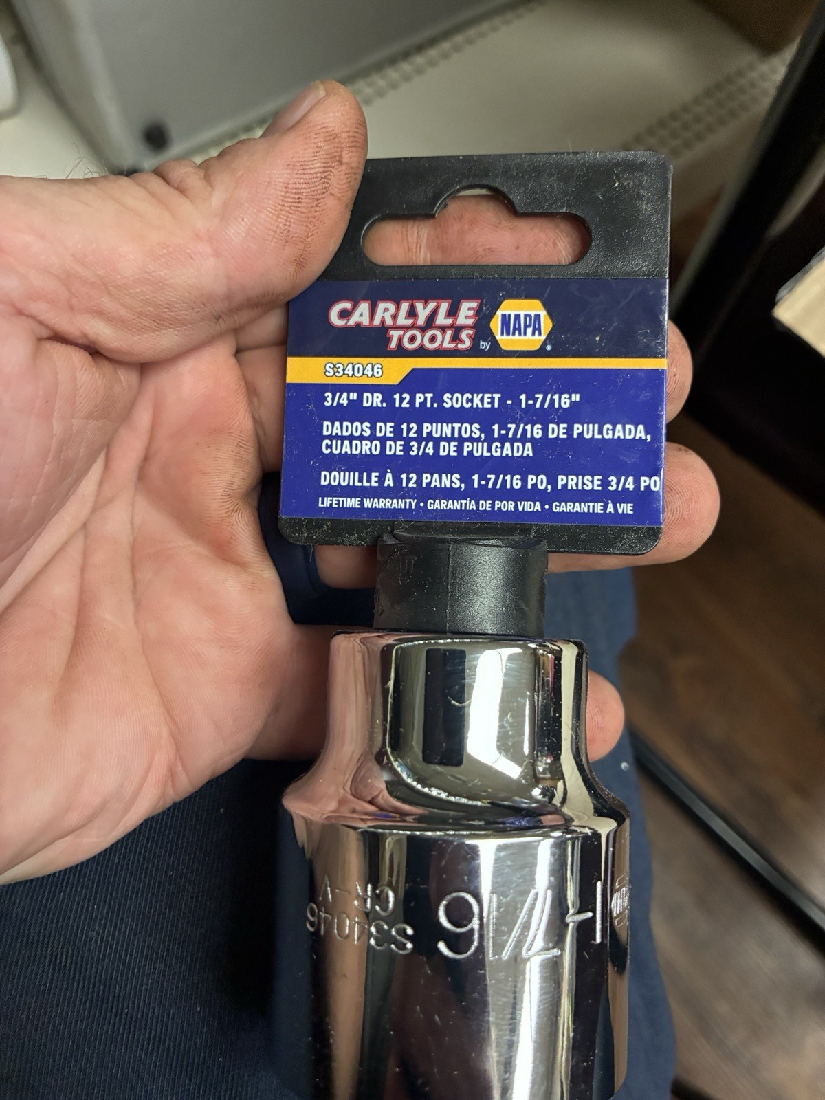 Napa Carlyle 3/4 Drive 1-7/16 Socket 12 Point