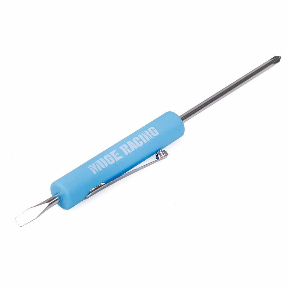 10PCS Mini Pocket Screwdriver Flat Tip w/ Magnet and Clip Phillips Slotted Flat