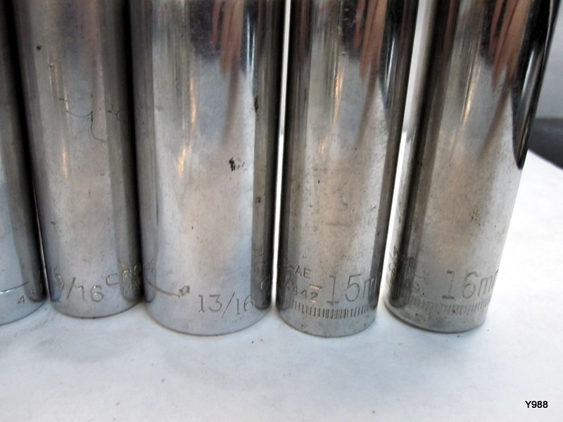 CRAFTSMAN set of 9 sockets mix lot see description