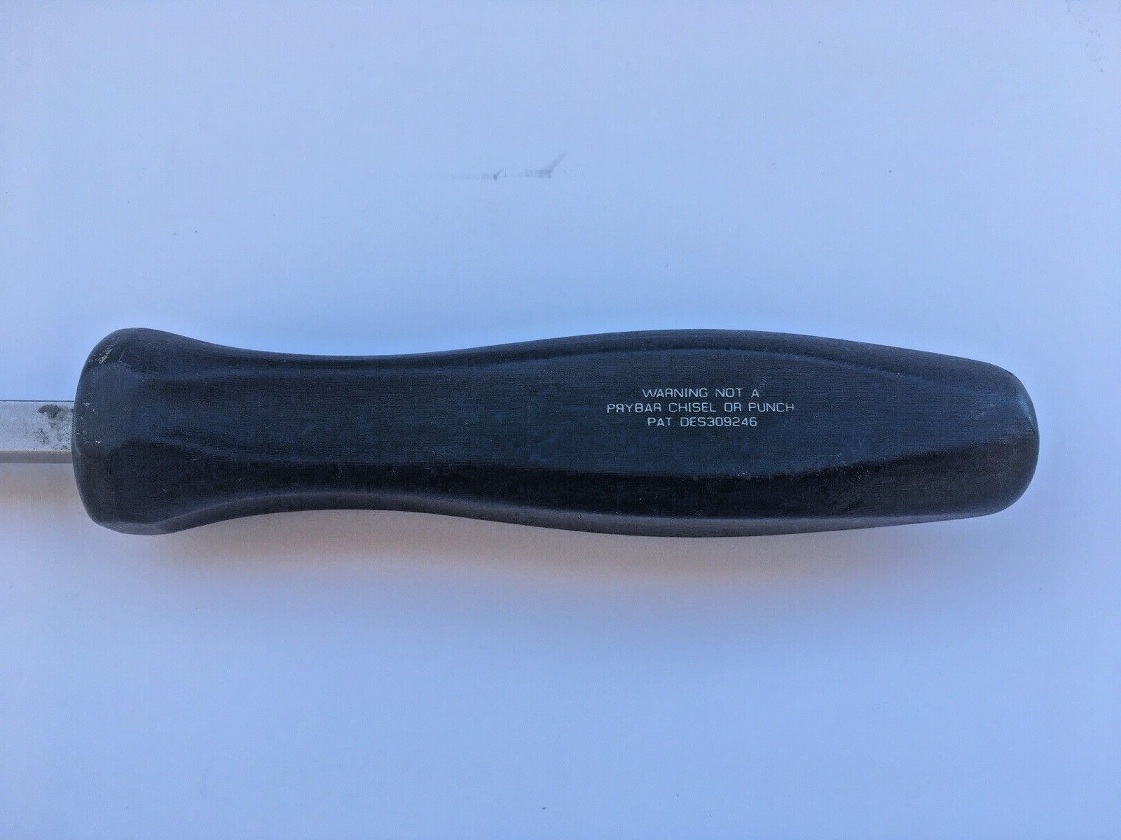 Snap-on Tools SDD412 18-3/8″ Flathead Screwdriver Black Handle USA