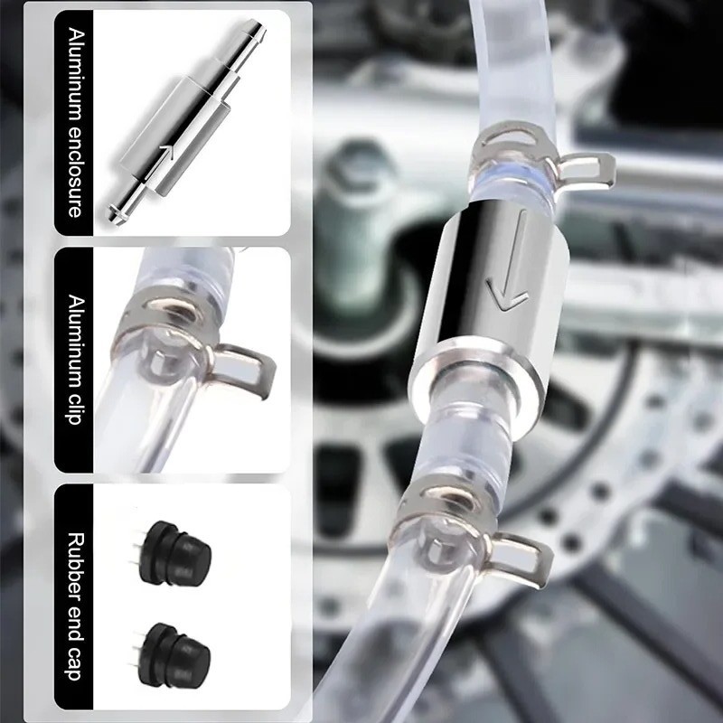 1xClutch Brake Bleeder Hose One Way Valve Tube Bleeding Tools Kit Motorcycle Car