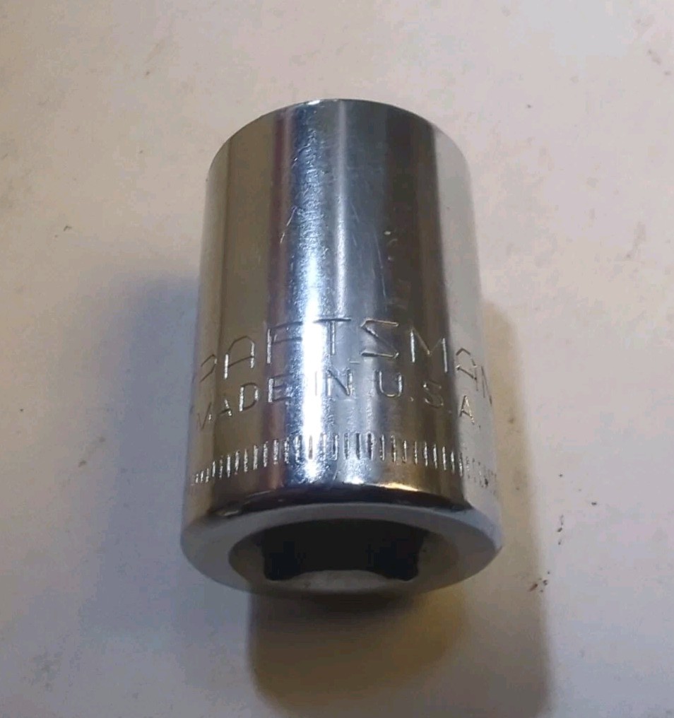 Craftsman USA 19mm Socket 12 Point 1/2″ Drive G 44238