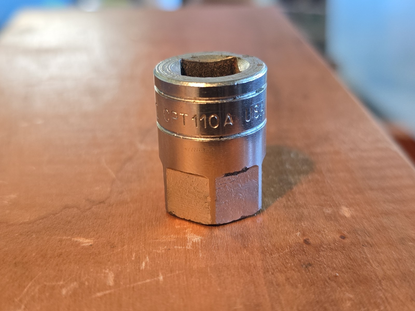 Snap-on USA Metric 3/8″ Drive 17mm 6PT Oil Drain Plug Socket CPT110A