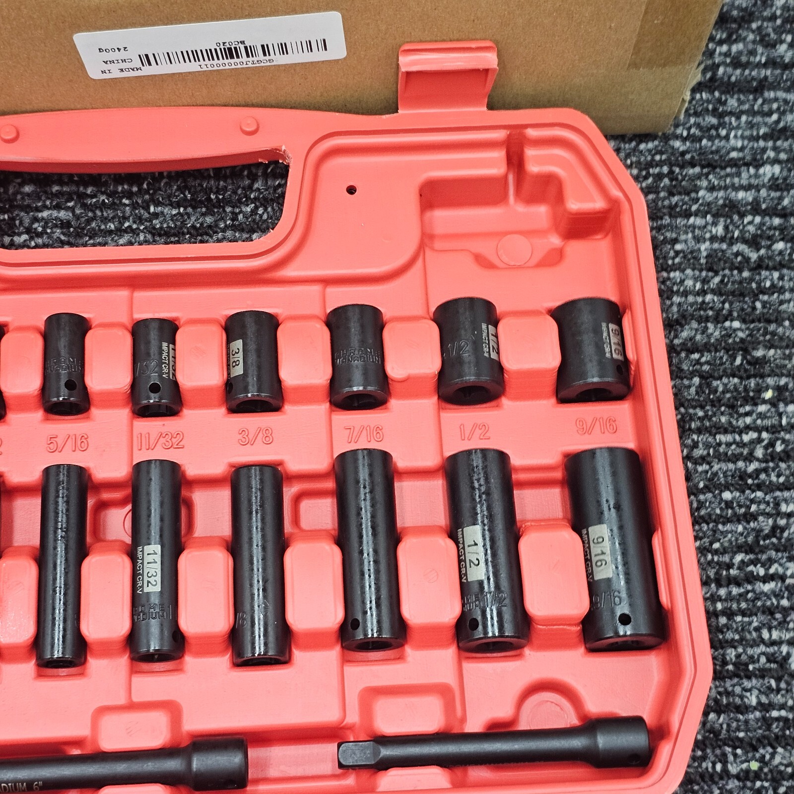58 Pieces SEKETMAN Drive Socket Assembly Wrench Tool Black Chrome Vanadium