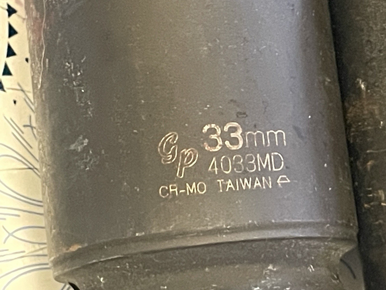 Gp 33mm Socket 1″ Drive 6 Point lot of 4 sockets