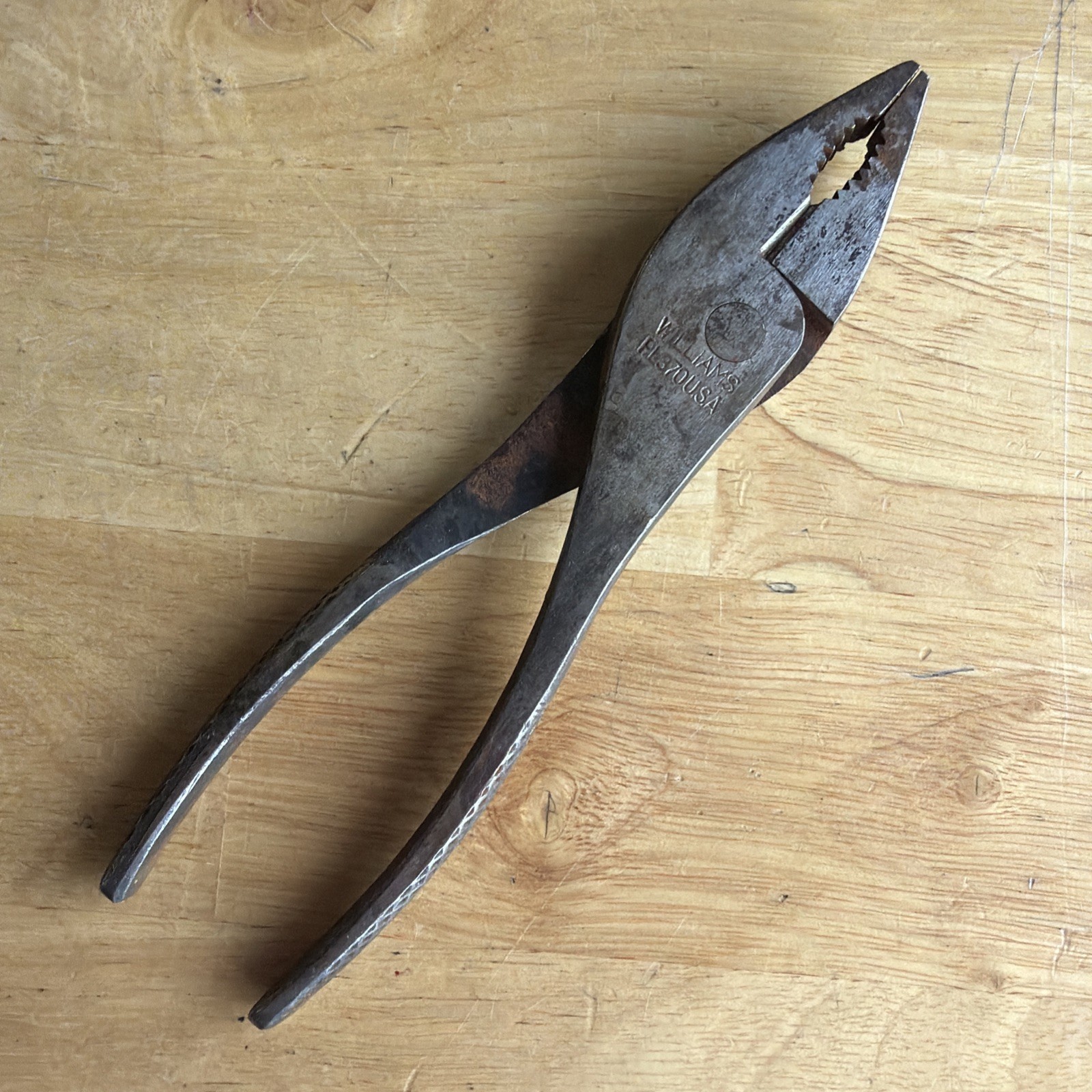 Williams Tools 7-1/2″ Long Slip Joint Pliers W/ Side Cutters PL370 Made in USA