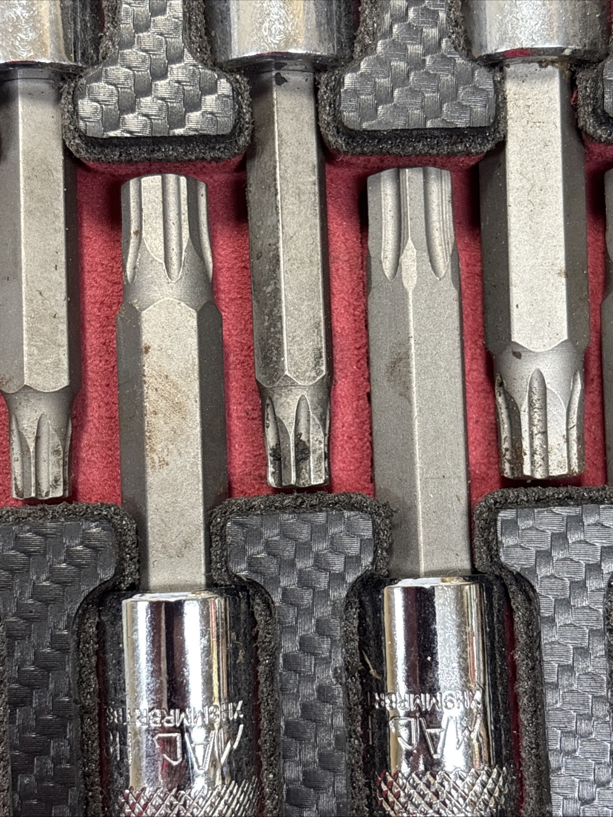 Mac Tool Sxh14rbrt 14pc Sae / Metric Hex Driver Set Rbrt Grip edge Nice!!!