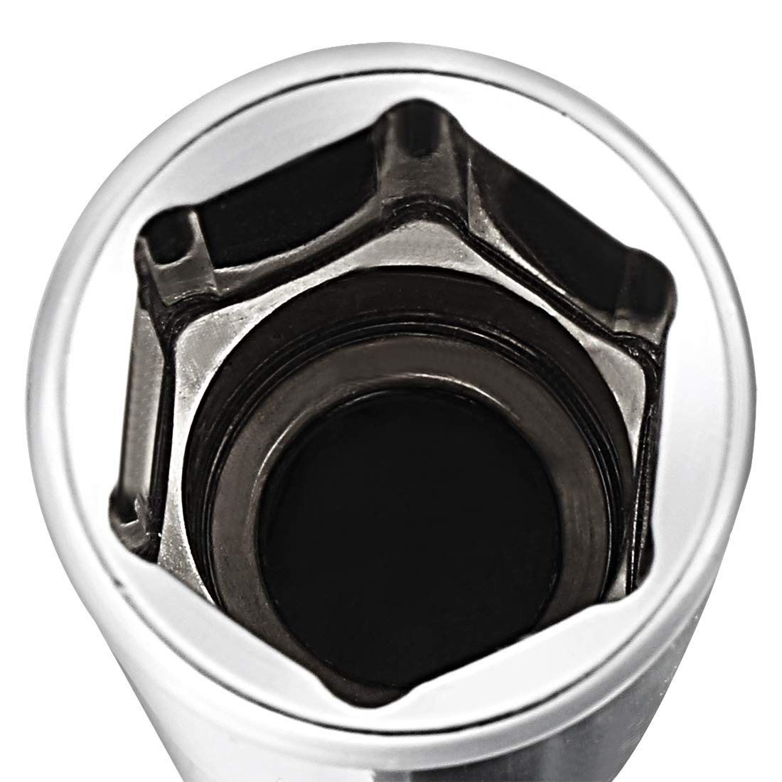 uxcell 1/2 Inch Drive 9mm 6-Point Deep Socket Metric Cr-V Polishing
