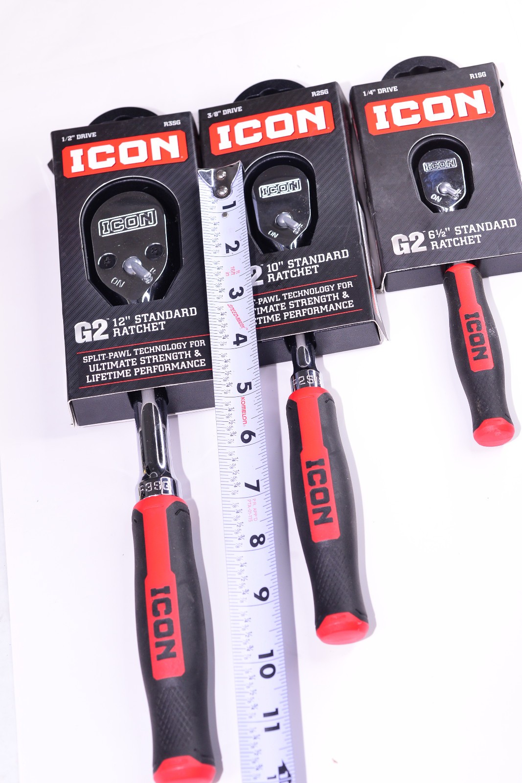 New ICON G2 Series 1/2″ & 3/8 & 1/4″ Drive R3SG R2SG R1SG Ratchet Set 70435