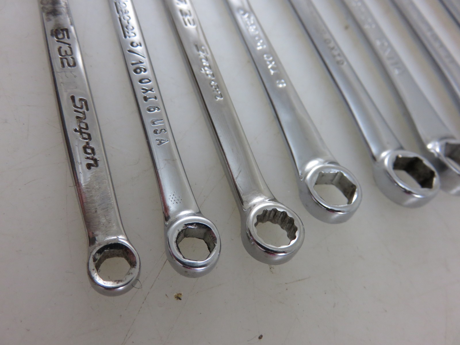 Snap-On OXI709SBK Ignition Combination Wrench 8pc Set + Pouch 5/32″-3/8″ NO 1/8″