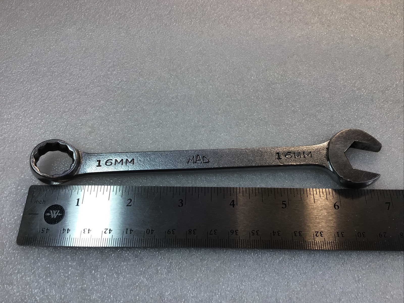 MAC TOOLS#M16CW – 16mm, Metric, Chrome, Combination Wrench, 12 Pt., -USA-NICE-
