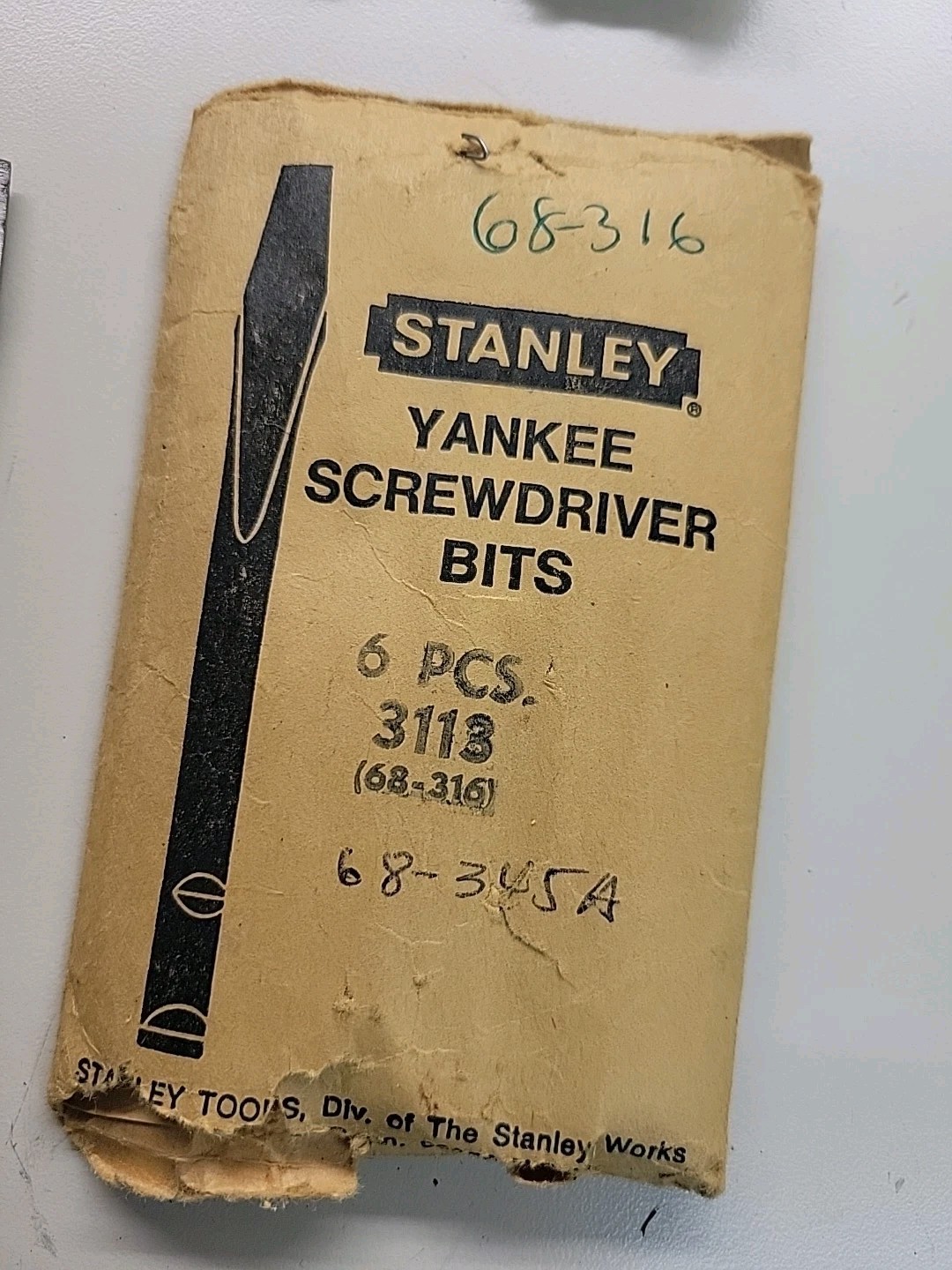 18 Stanley Yankee Flat Tip Bits #1 2 & 3, 3111 3112 3113 31 131 131A 68-131 USA