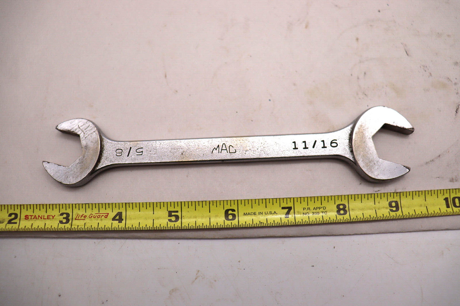 MAC DR2022 5/8 x 11/16″ Open End Wrench 7″ Long Usa free ship USA