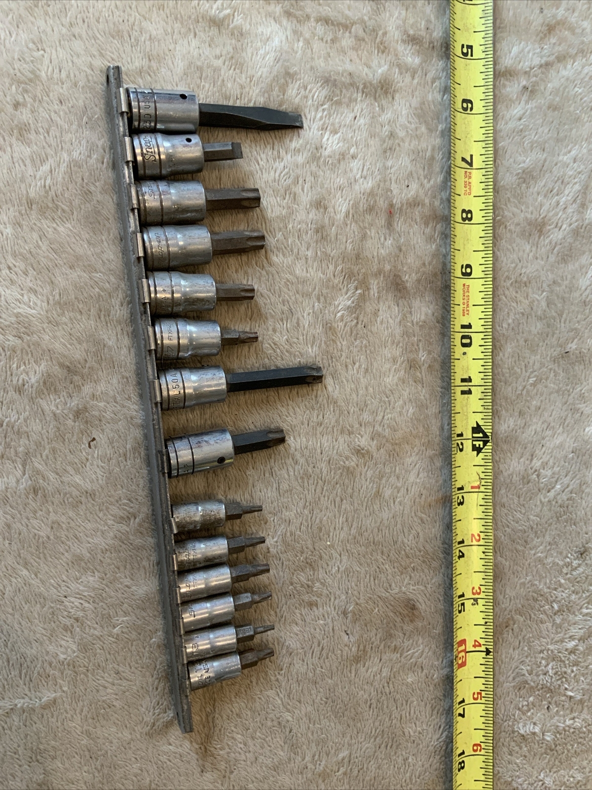 Snap On Mixed Torx And Other Sockets, See Pics…some Surface Rust…