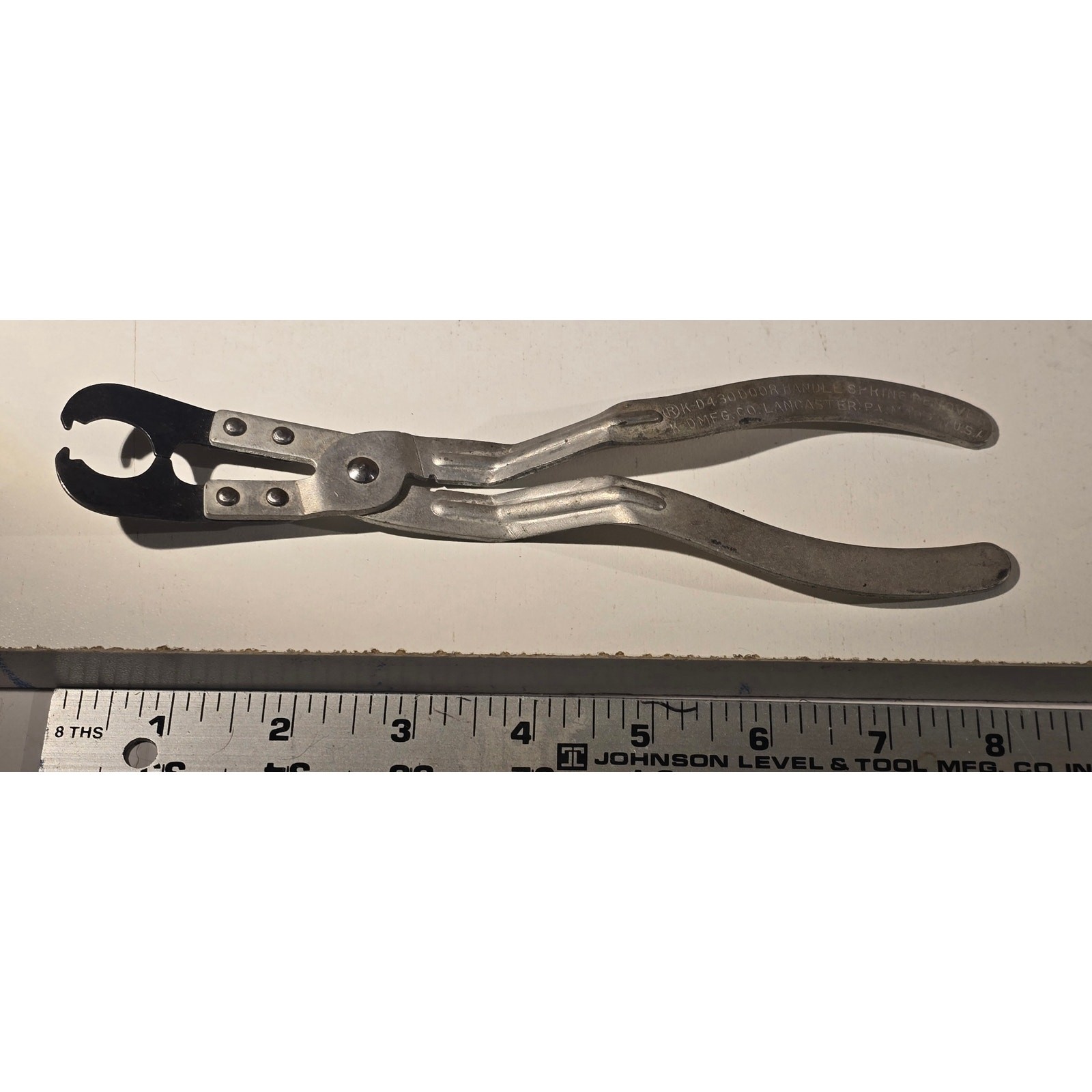 K-D 430 Door Handle Spring Remover Pliers K-D Mfg Lancaster PA USA Vintage