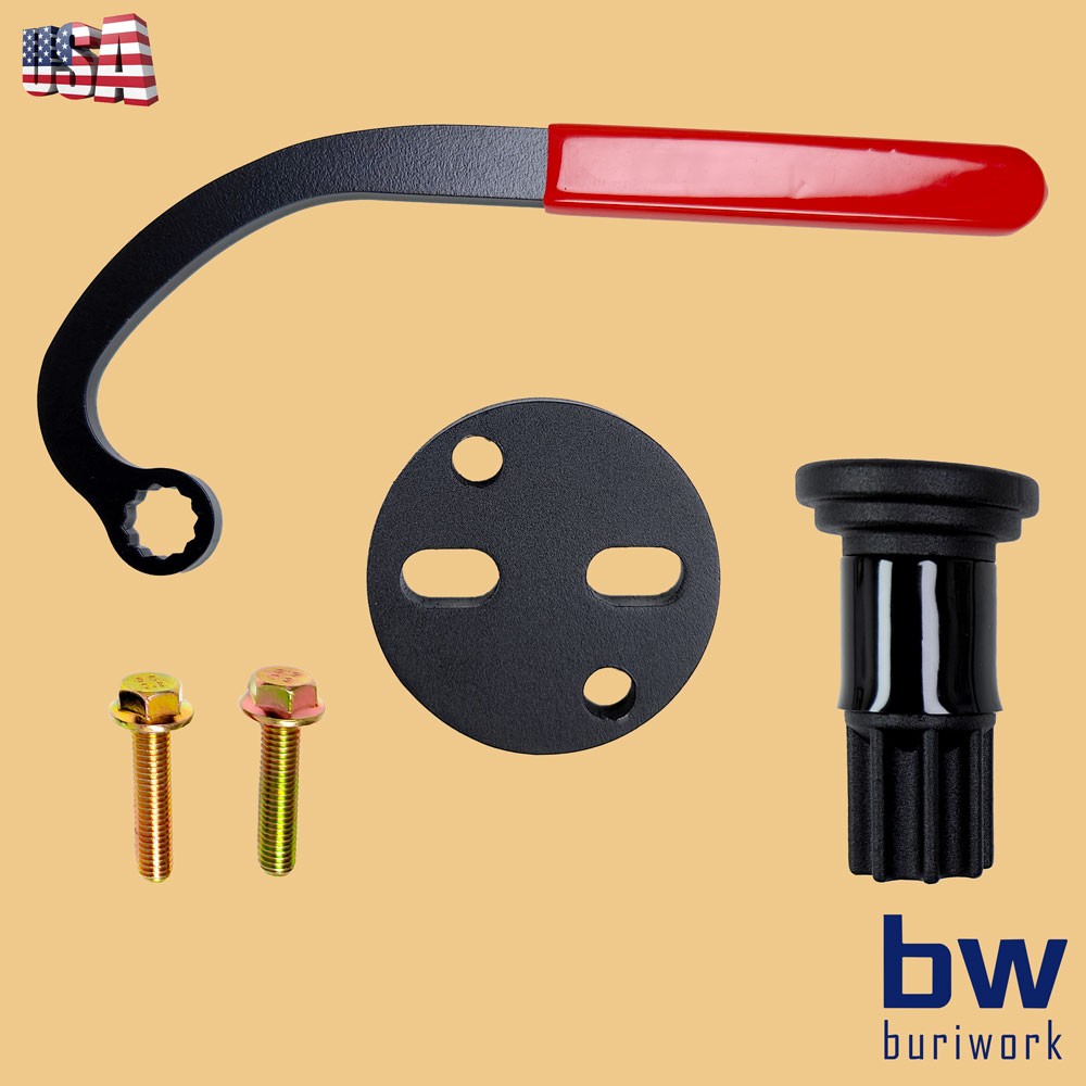 Injection Pump Gear Puller Lock Nut Wrench For Dodge Cummins Engine Barring Tool