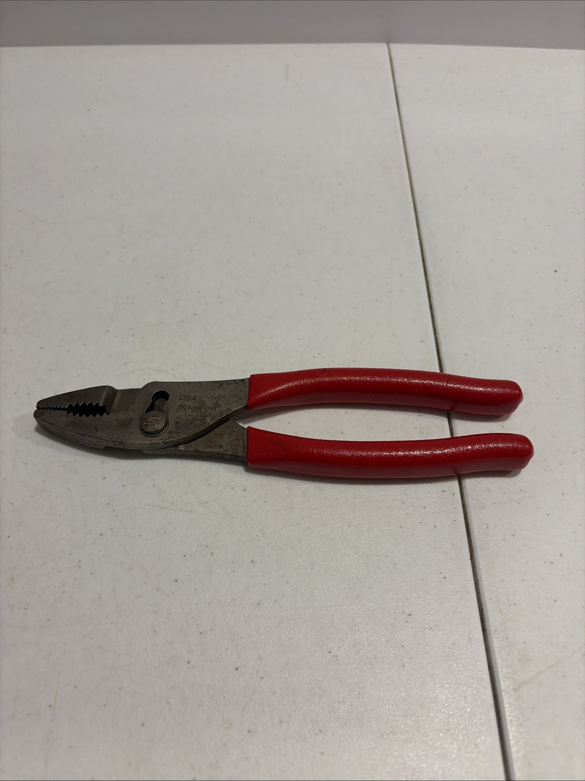 Snap-On Tools USA 47CF 8” Long RED Talon Comfort Grip Slip Joint Pliers