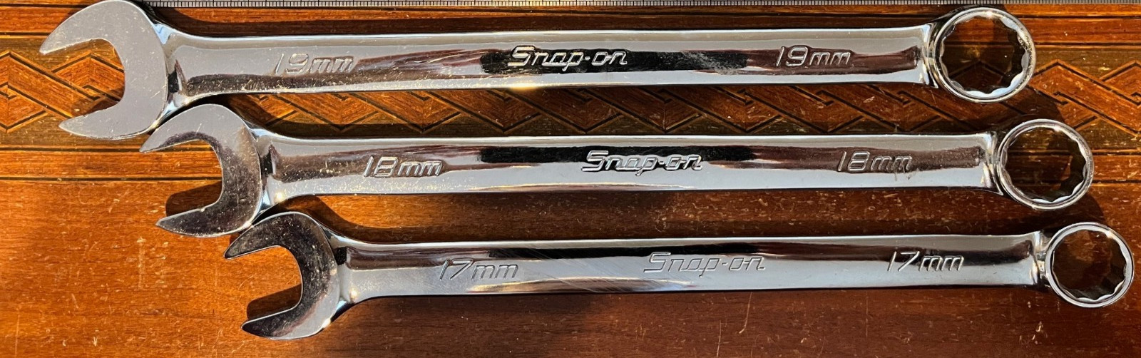 Snap-on OEXM710B Metric 12PT Combination Wrench Set 10pc 10mm-19mm NICE!!!