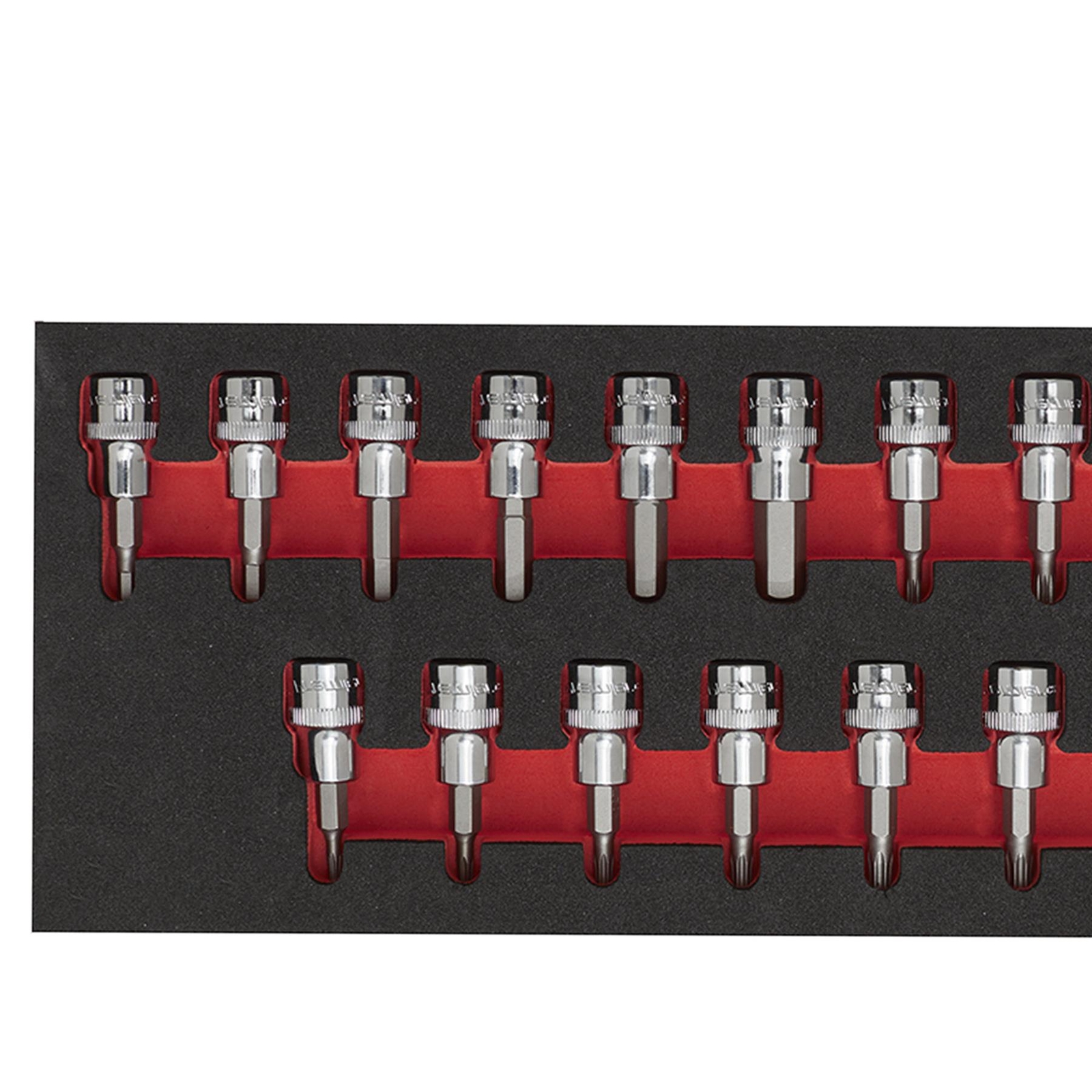 Sealey Socket Set 13pc 1/2″Sq Drive Lock-On 6pt Metric With Socket Rail