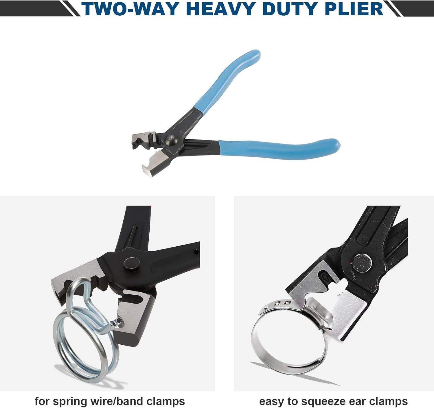 9PC Wire Hose Clamp Clip Pliers Set Swivel Jaw Fuel Oil Water Hose Auto Tool Kit