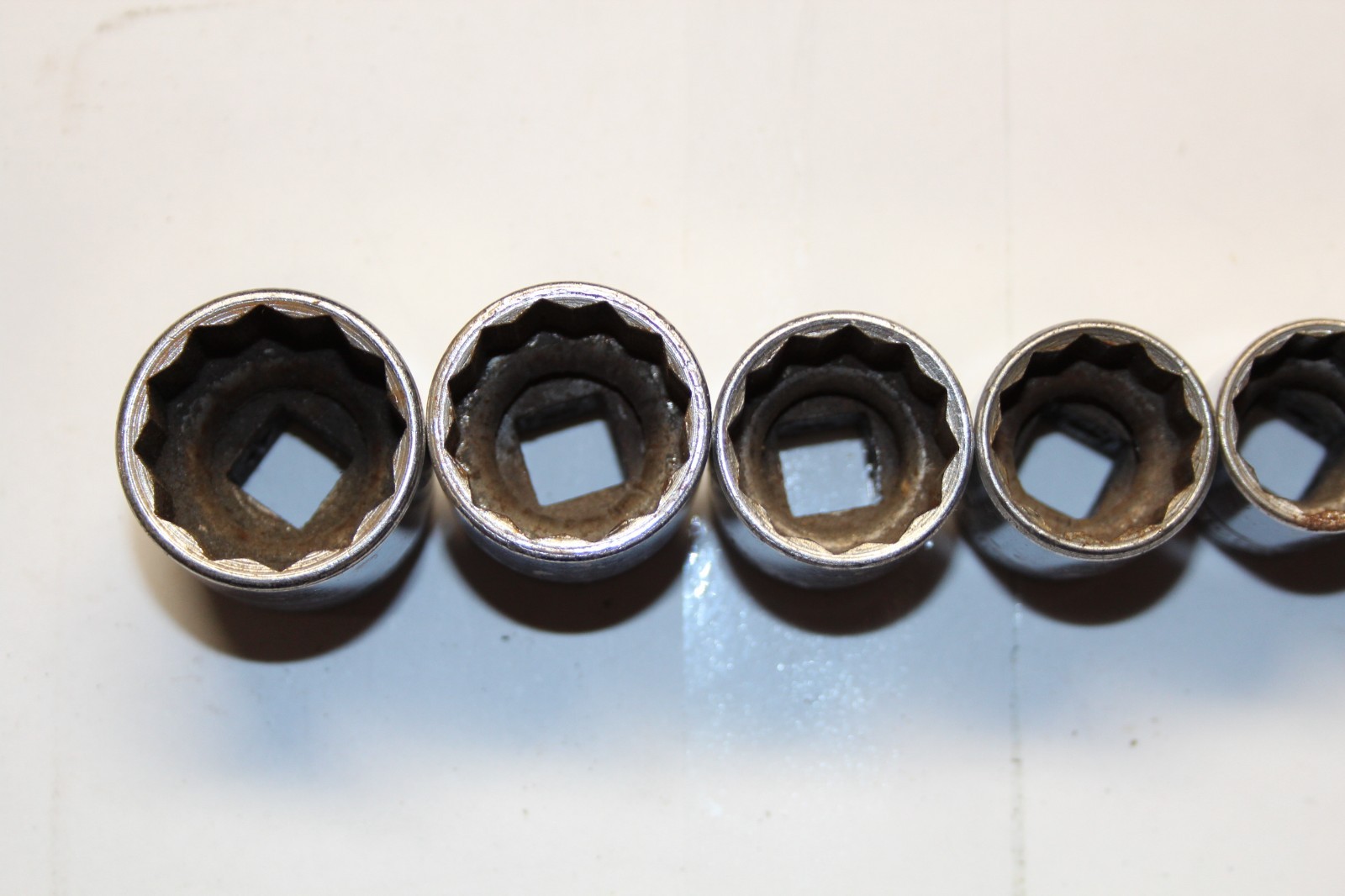 SNAP-ON TOOLS 3/8″ Drive 12-Point SAE Shallow Socket Set (3/8″-7/8″) 10PCS USA