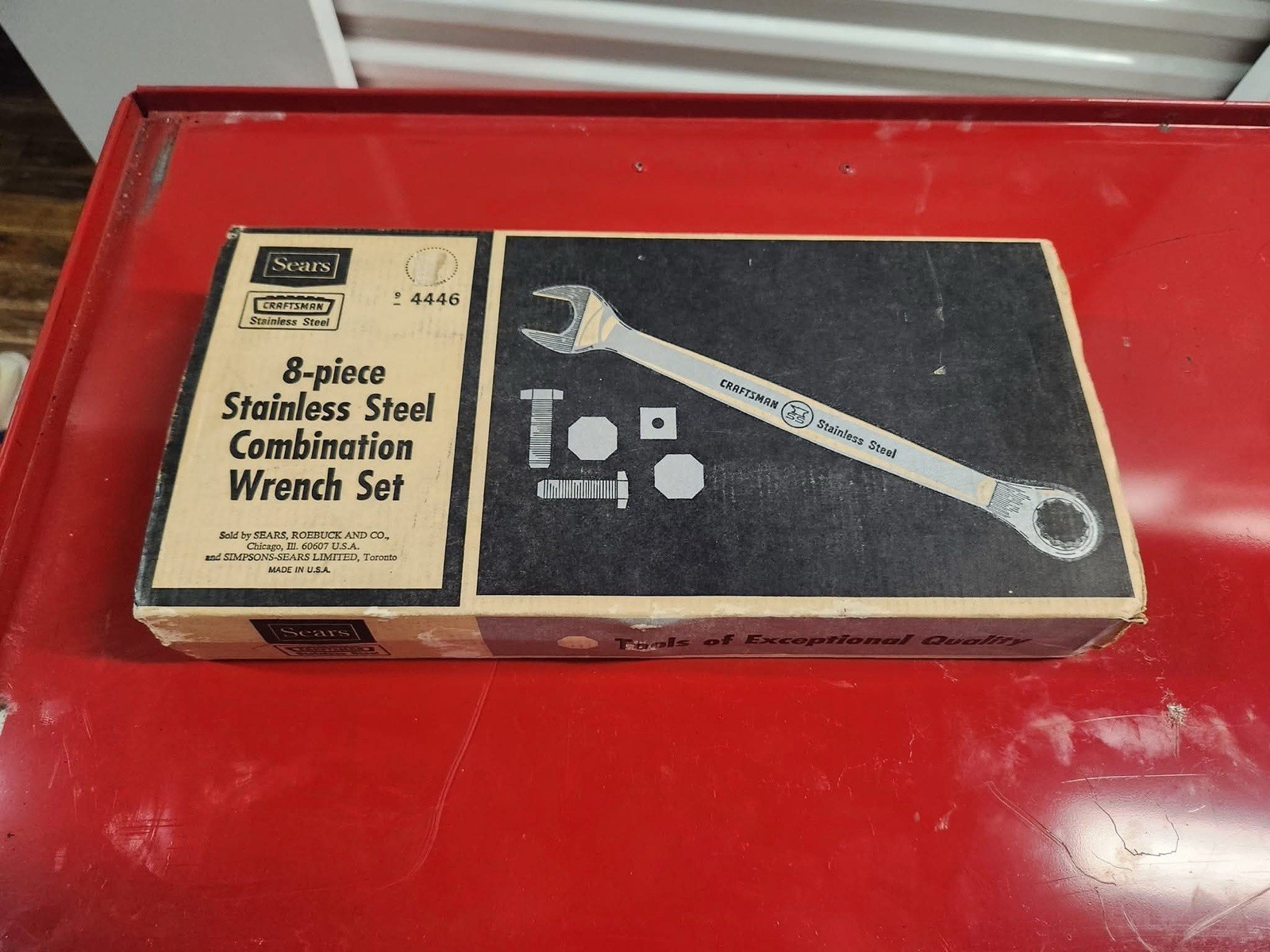 Sears Craftsman USA Rare 8pc Stainless Steel Wrench Set 4446 Nos Original Box