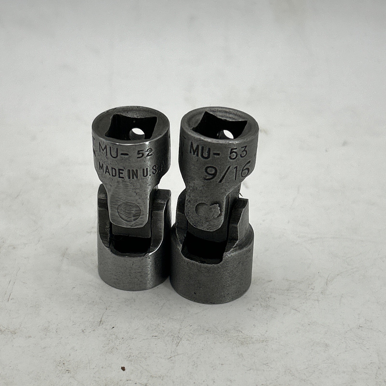 Vintage Wright MU-52 MU-53 1/2″ – 9/16” Swivel Socket 3/8th Drive USA