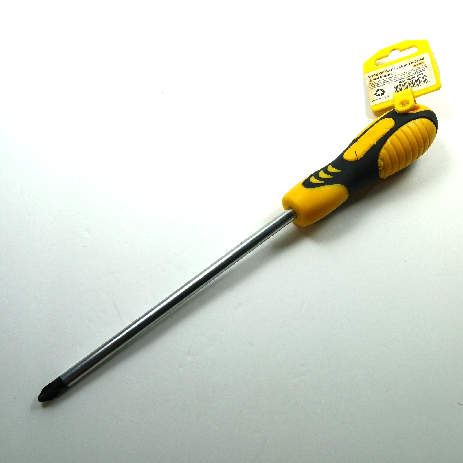 Phillips Head Screwdriver PH3 x 7″ Magnetic Tip Yellow & Black Comfort Grip NEW!
