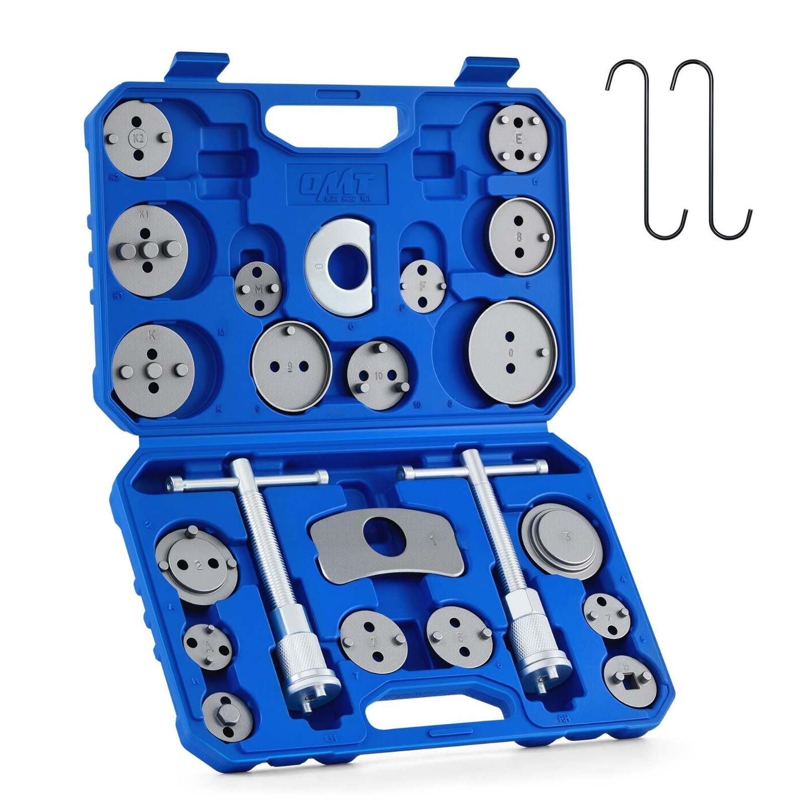 24pc Heavy Duty Brake Caliper Compression Tool Set – Piston Compressor & Wind Ba
