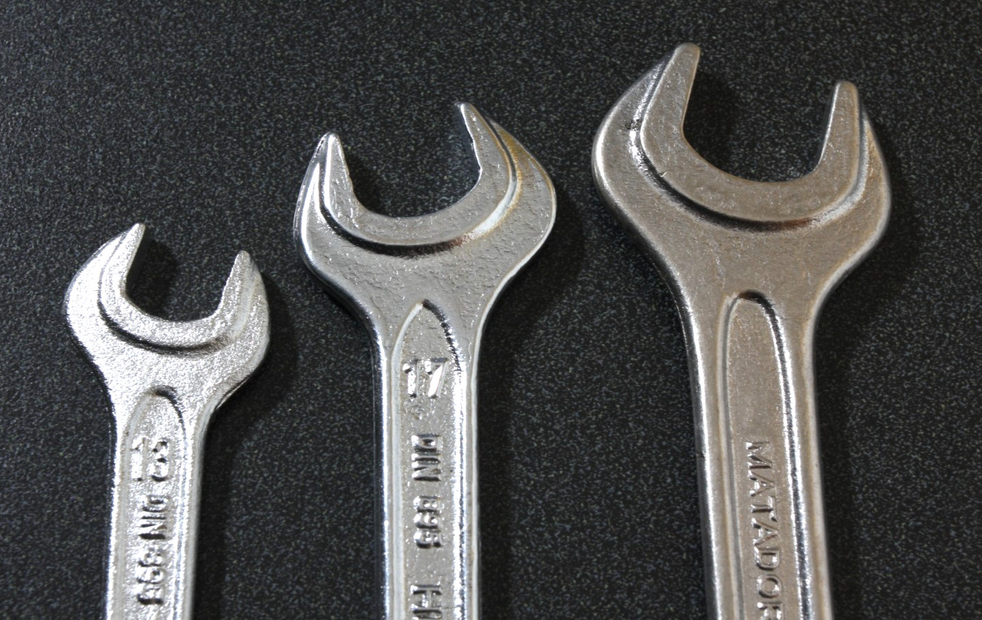 Mercedes-Benz Metric Wrench Set Matador Heyco Open-End 19mm 17mm 14mm 13mm 11mm
