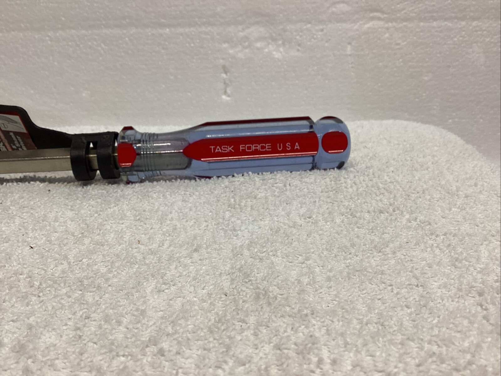 NEW Vintage Task Force 3/8×8” Square Shank Screwdriver Flathead 13” OAL
