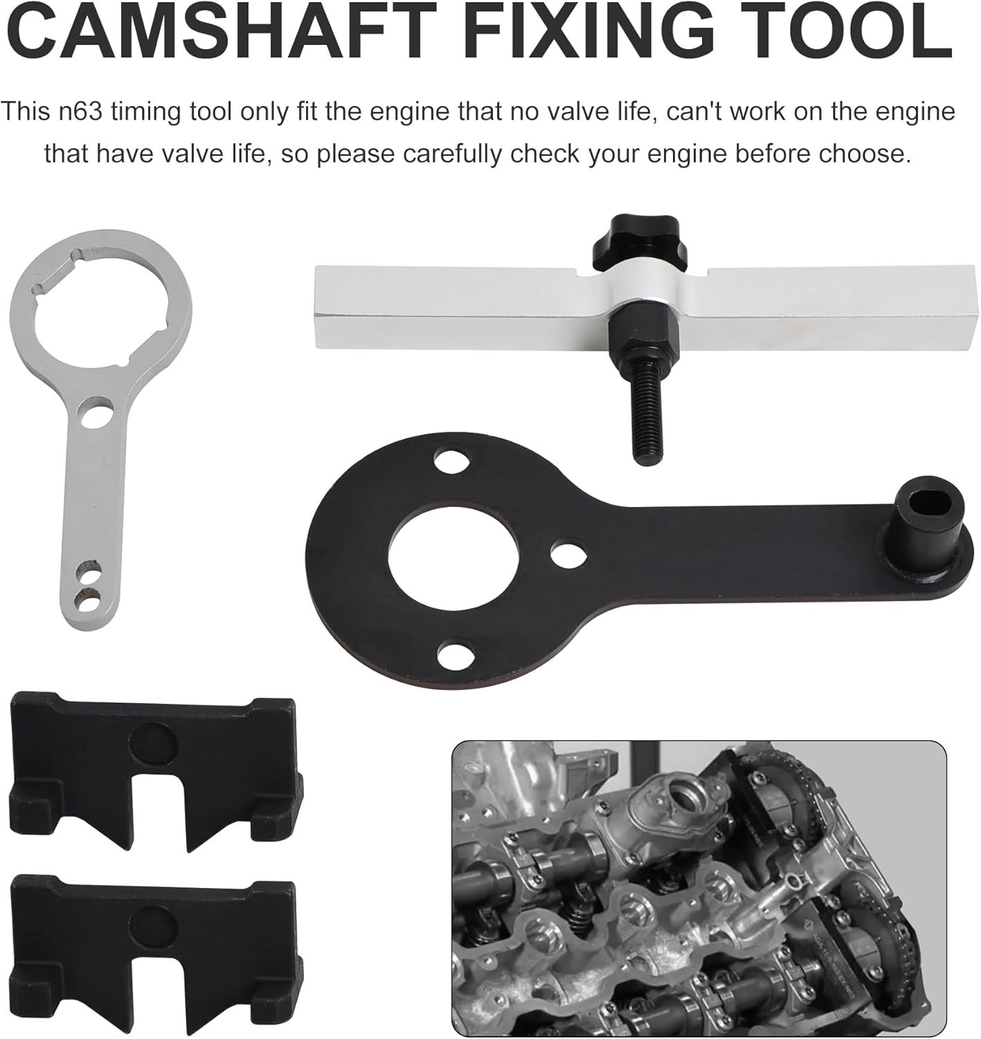 Camshaft Engine Timing Tools Kit Set Compatible for BMW N63 S63 N74 F01 750I XDR