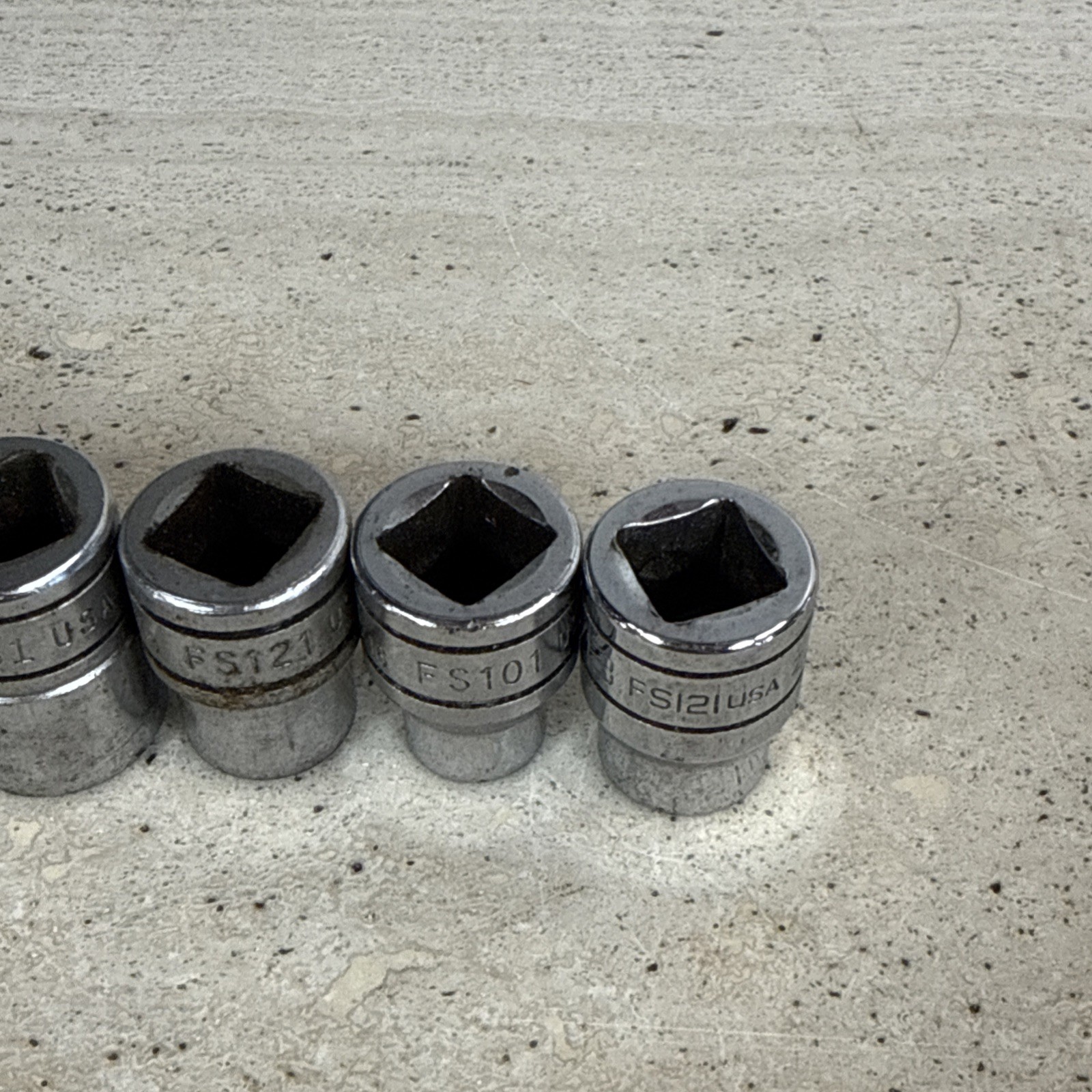Snap On 9 Piece Set Wrench Sockets FS See Description