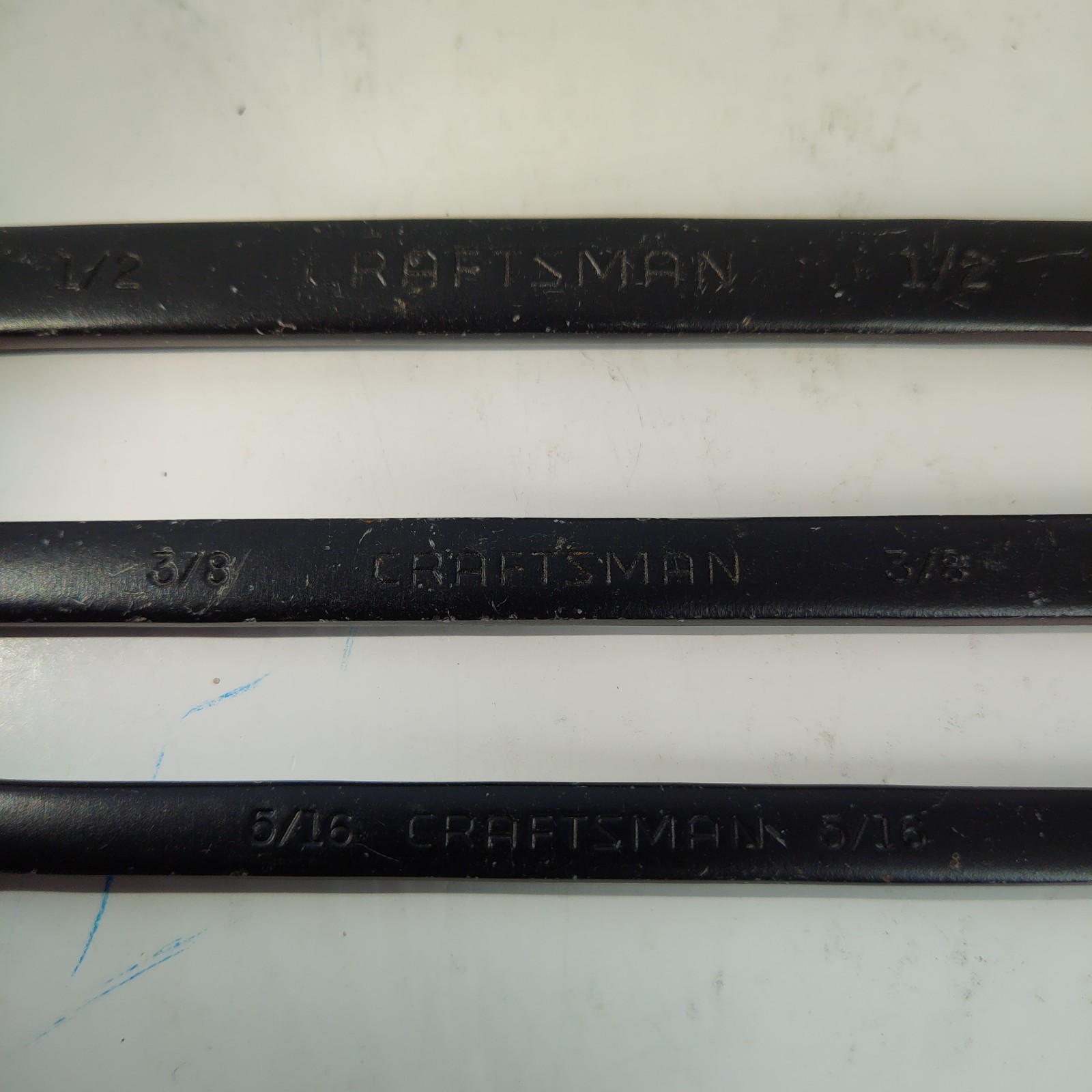 3X Craftsman Black Oxide Combination SAE Speed Wrench Set D-AD Open Box