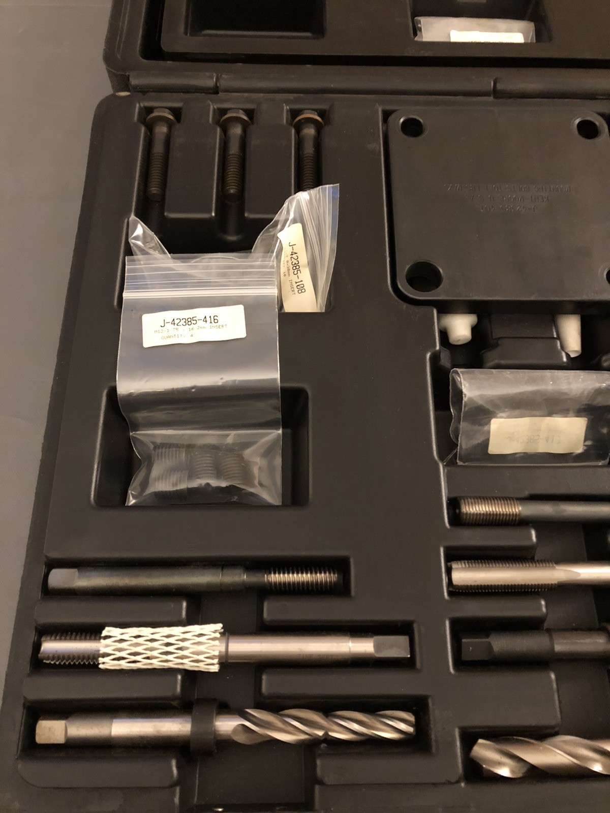 KENT-MOORE THREAD REPAIR KIT J-42385-400 NEW (INCOMPLETE) J42385400