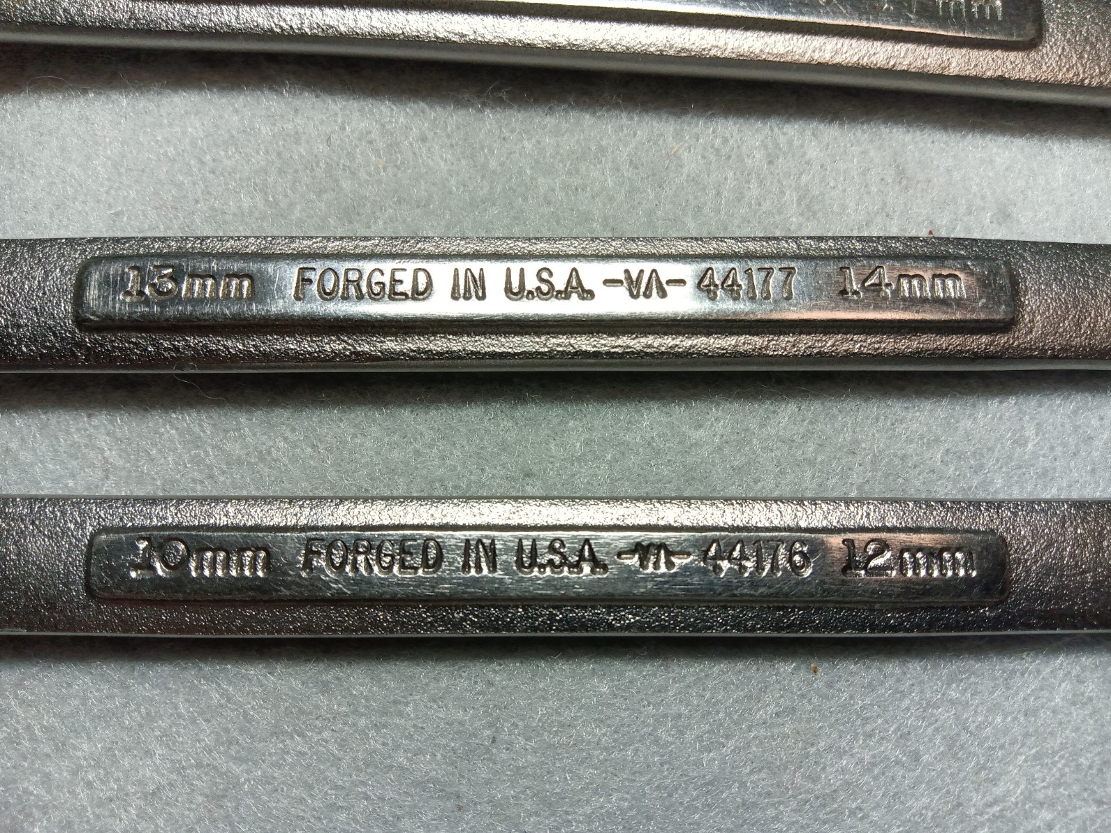 Sears Craftsman USA 5Pc METRIC Flare Nut Line Wrench Set – VV, VA 9mm-21mm