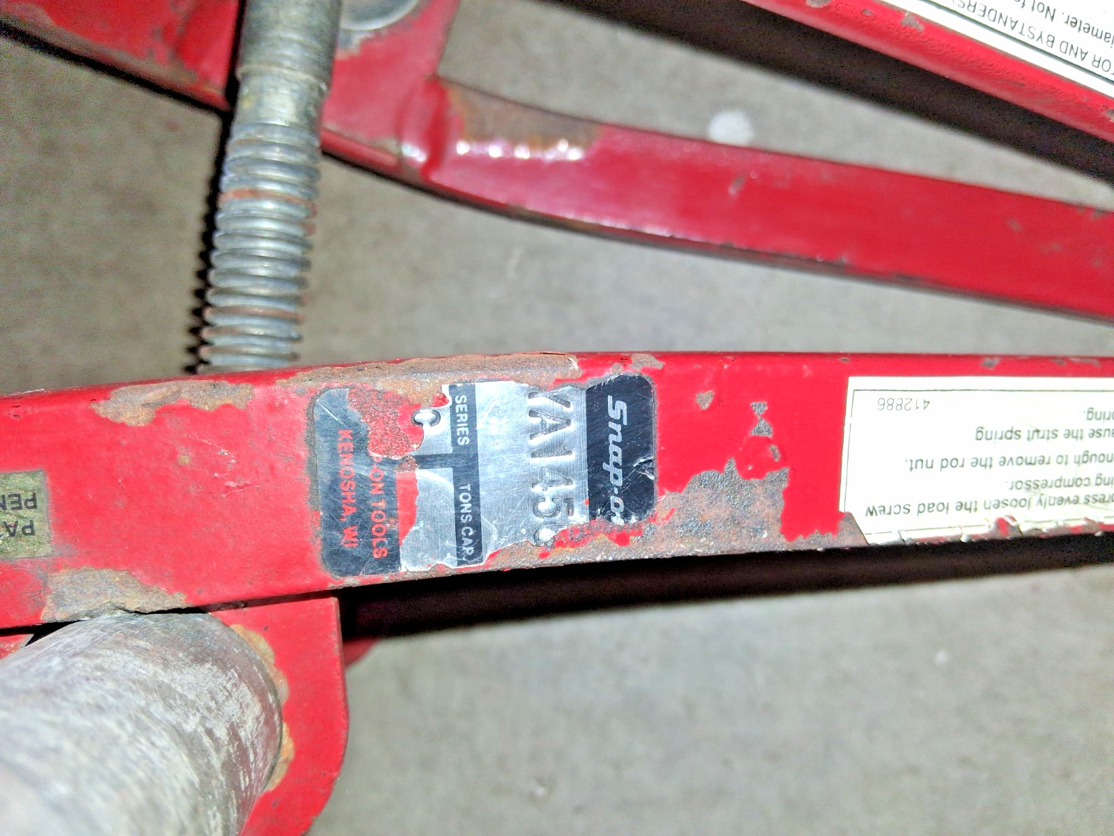Snap-On YA1456 MacPherson Strut Coil Spring Compressor Suspension Tool…