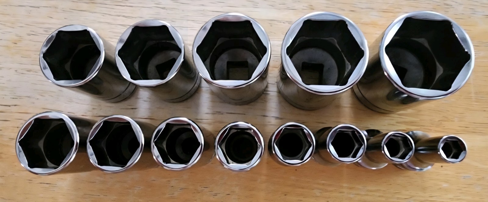 Snap-on 3/8 Dr 26pc 1/4-1 Shallow FDX & SEMIDEEP 6pt Socket Set 211YFSY 211FSSY