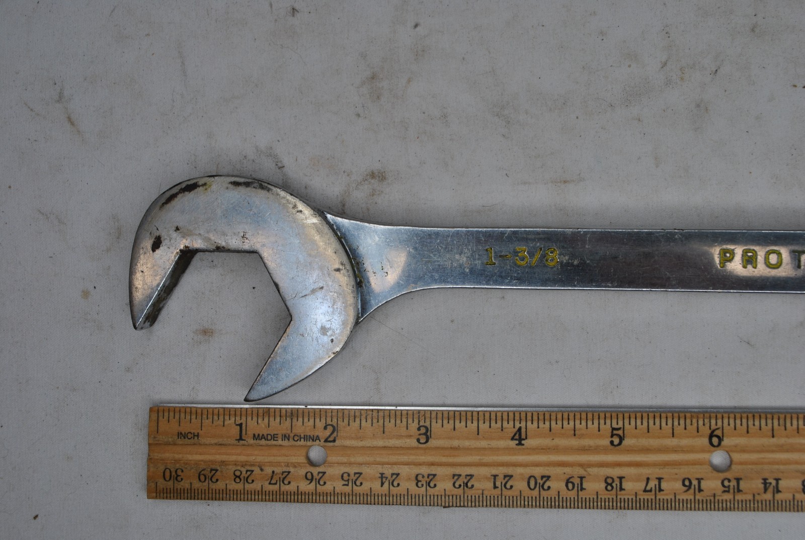 PROTO 1-3/8 3144 Professional Open-End Wrench USA 4 way angle wrench