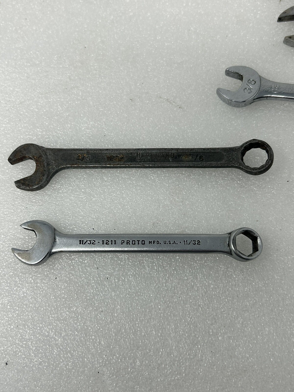 Vintage USA Combination Wrench Mixed Lot – SAE Metric – Craftsman S-K 6pt 12pt
