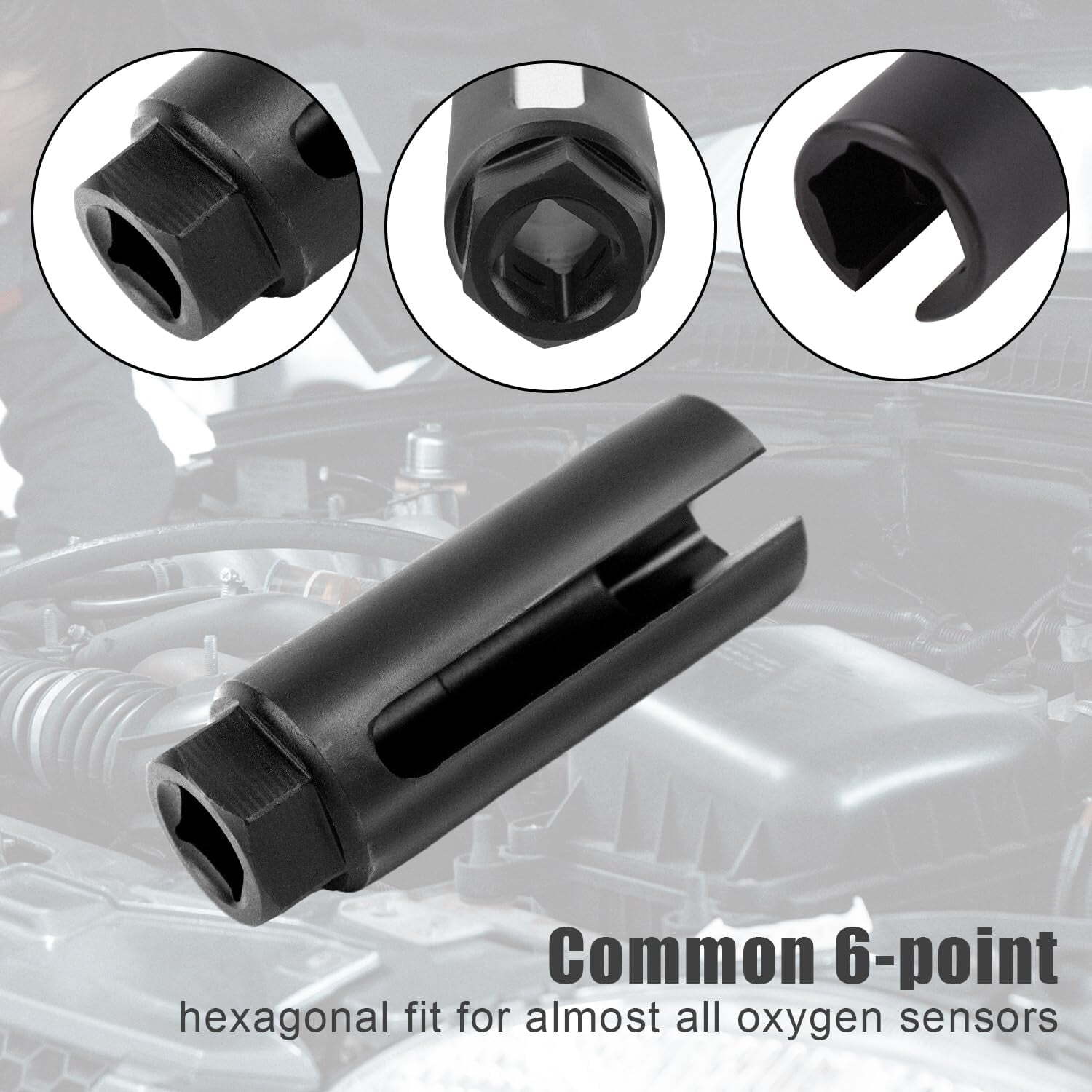 Offset Oxygen Sensor Socket 3/8″ Drive x 7/8″ for O2 Removal & Installation
