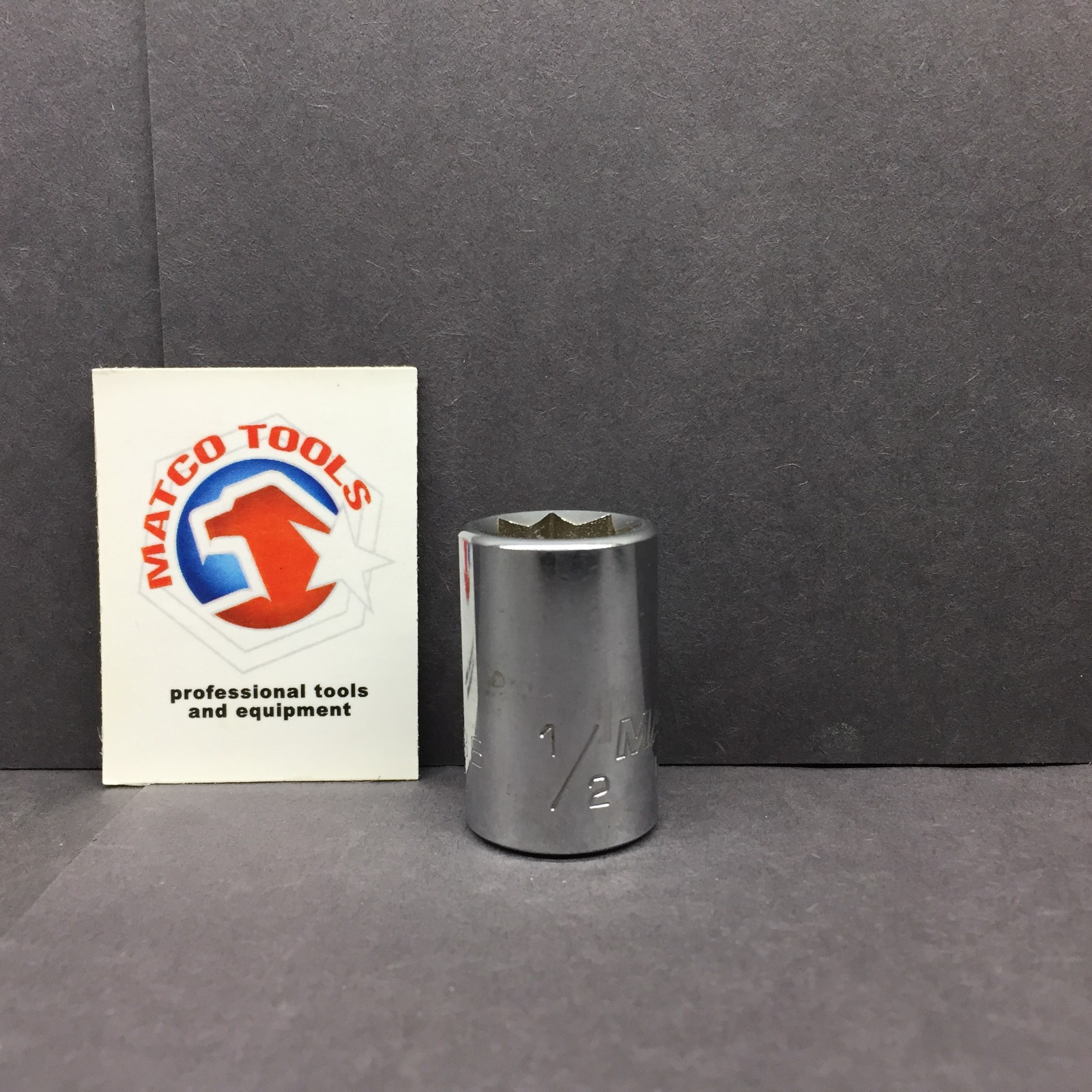 Matco 1/2″ Shallow Socket 3/8″ Drive 8 Point Double Square B168 USA