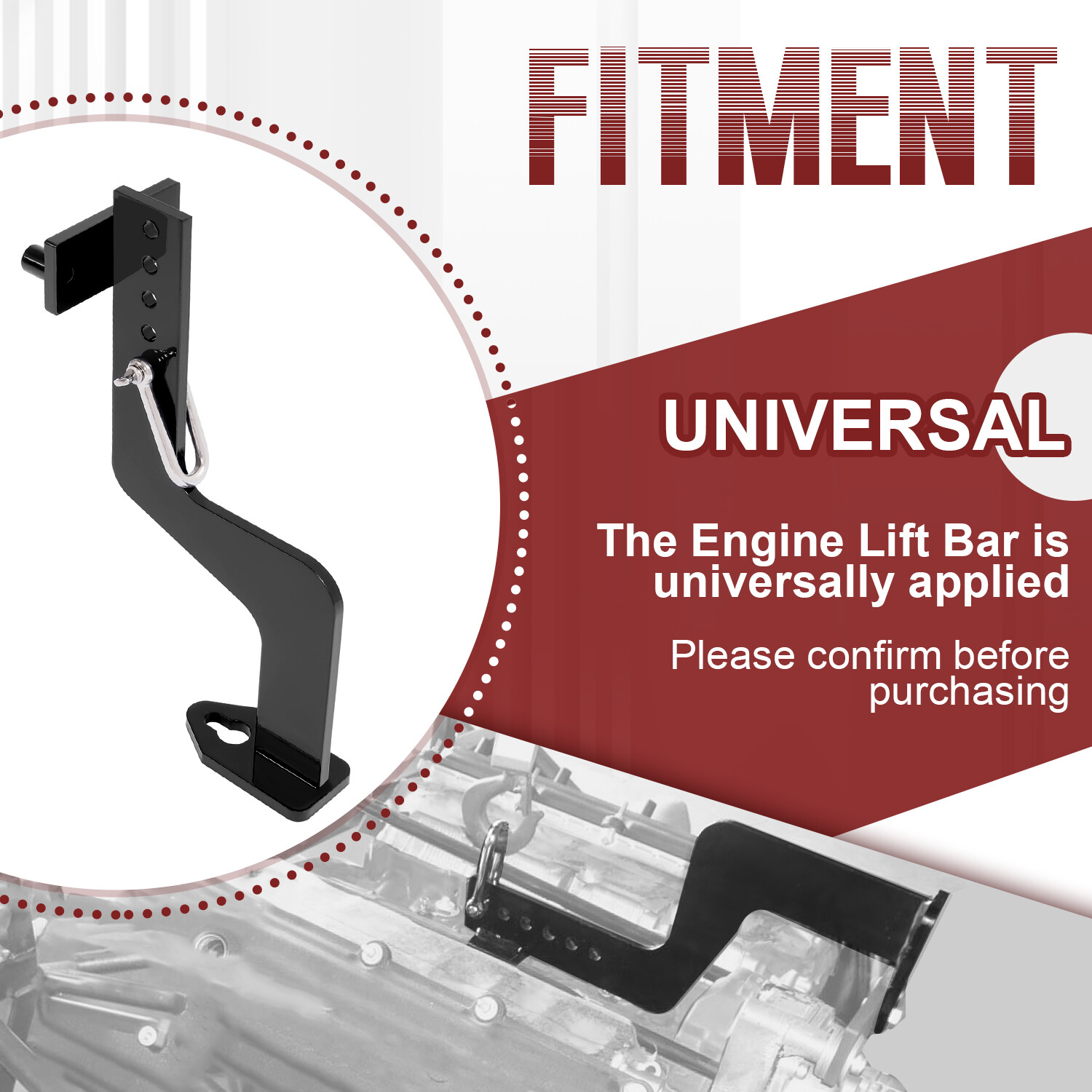 Universal Engine Lifting Bar For HEMI Engine Fixture Bar Heavy-duty Engine Stand