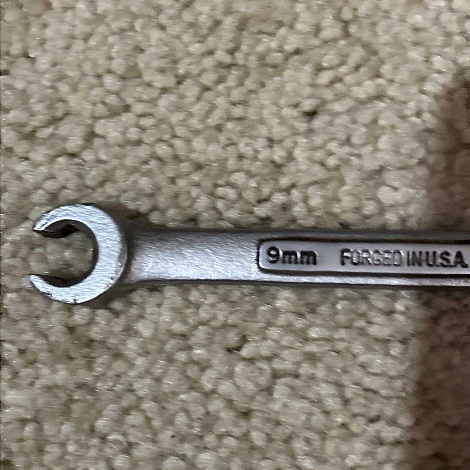 Vintage Craftsman 9mm x 11mm Flare Nut Wrench -V- 44175 USA Nice! USED
