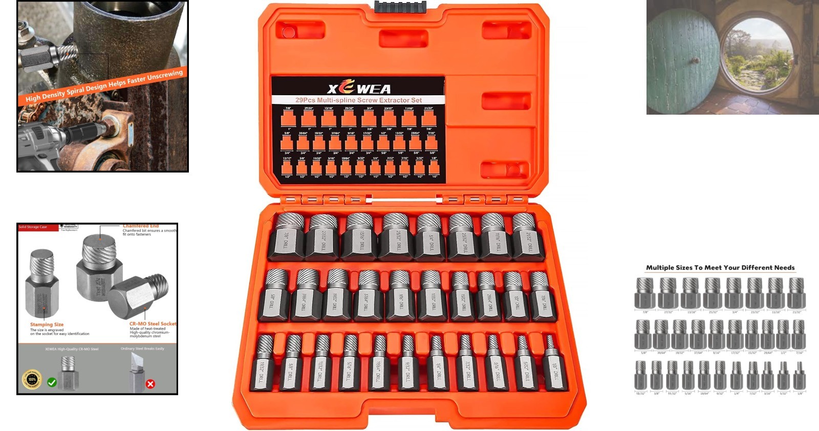 Versatile 29-Piece Bolt Extractor Set – Perfect for Professionals and DIYers