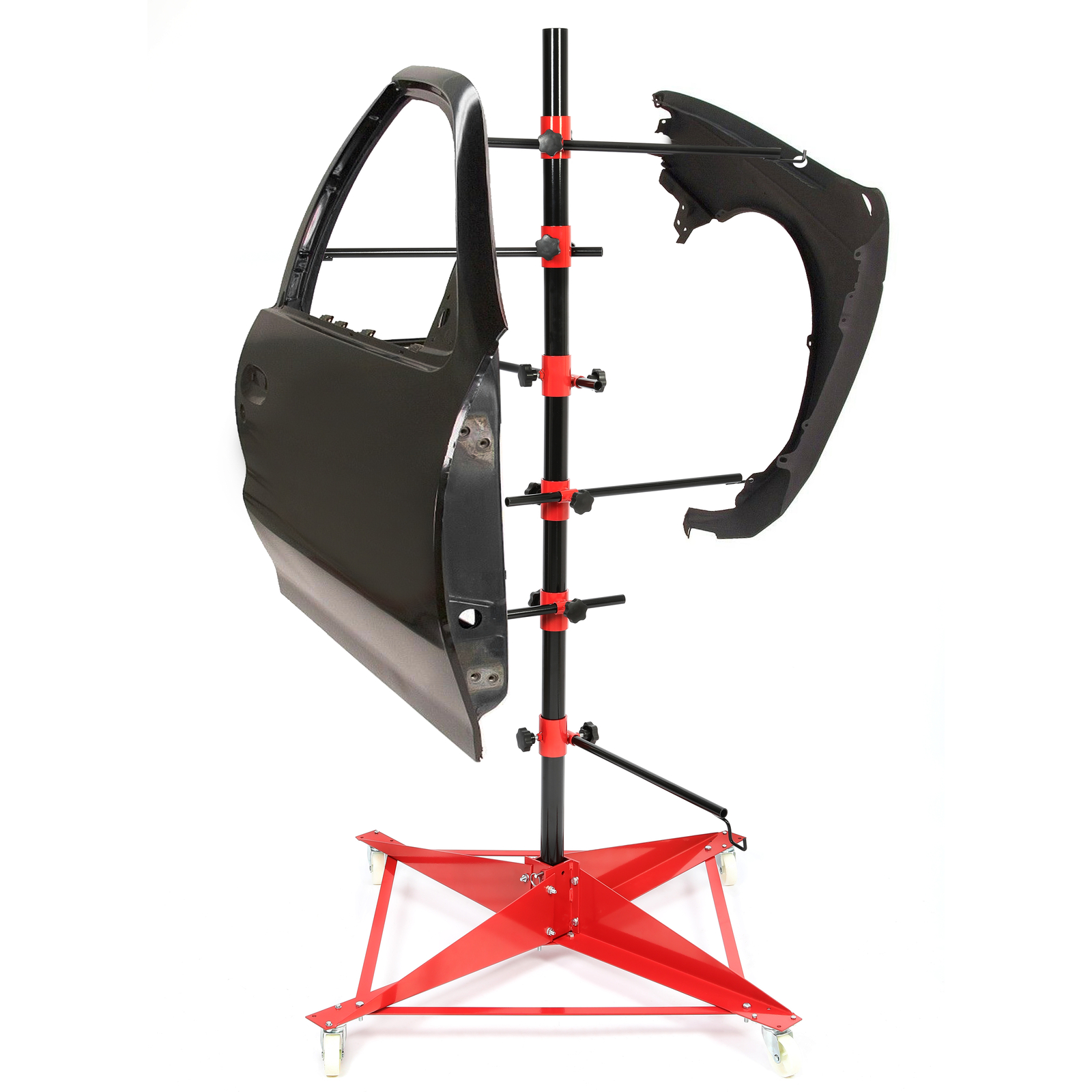Auto Body Door Fender Panel Holder Tree Center Post Hang Paint Stand Adjustable